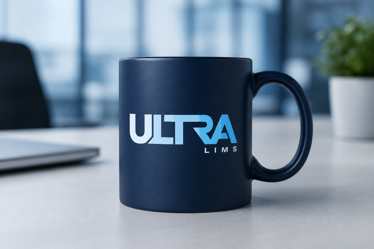Caneca com a marca UltraLIMS